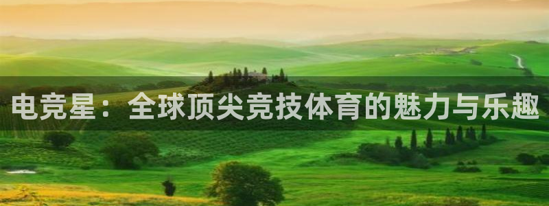 易游电竞官网：电竞星：全球顶尖竞技体育的魅力与乐趣