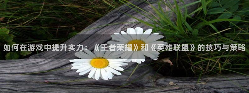 易游电竞官网：如何在游戏中提升实力：《王者荣耀》和《英雄联盟》的技巧与策略