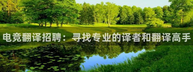 易游电竞官网：电竞翻译招聘：寻找专业的译者和翻译高手